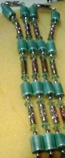 magnet necklace- turq